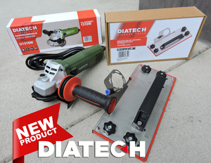 Diatech sarokcsiszoló D1310W + Diatech gérvágó feltét vágáshoz készletben