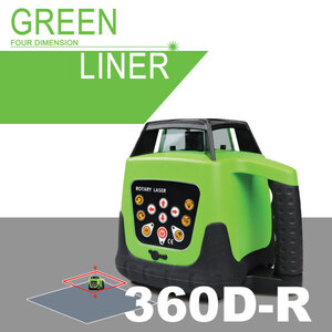 Green Liner 360D-R piros fényű forgólézer készlet