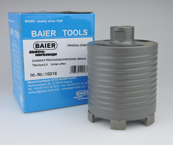 Baier Titanium 2 dobozfúró ∅82, M16 befogatás