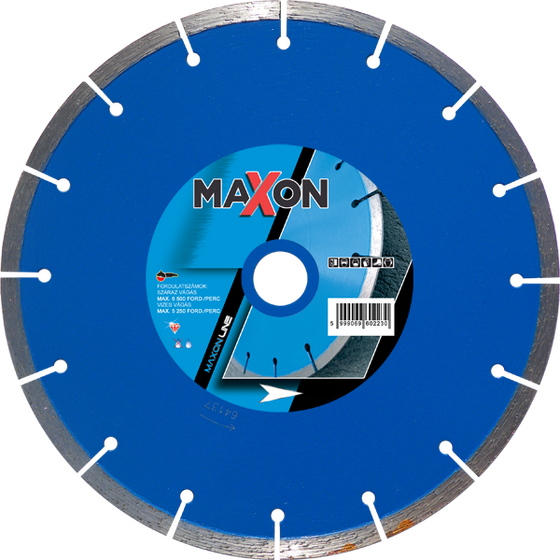 Maxon szegmenses CLASSIC 230x22,2x7 mm gyémánt vágótárcsa
