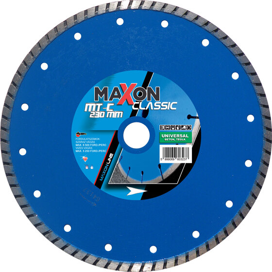 Maxon turbó CLASSIC 180x22,2x7 mm gyémánt vágótárcsa